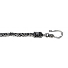 2.5mm Round Indonesian Bali Chain, 7" - 36" Length, Sterling Silver